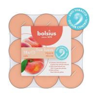 Bolsius Peach 4 Hour Anti Tobacco Tealights (Pack of 18) Extra Image 1 Preview
